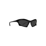Bat Rectangle Sunglasses in Black - Image 6